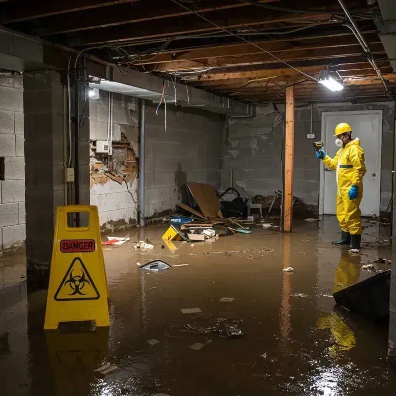 Flooded Basement Electrical Hazard in Tivoli, NY Property